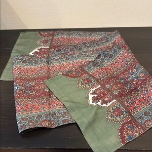 Paisley Print Scarf. 10.5”x55”